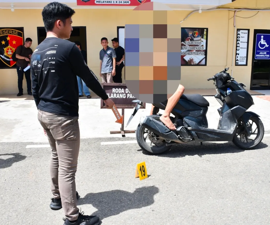 Polres Nias Gelar Rekonstruksi Perkara Dugaan Tindak Pidana Pembunuhan