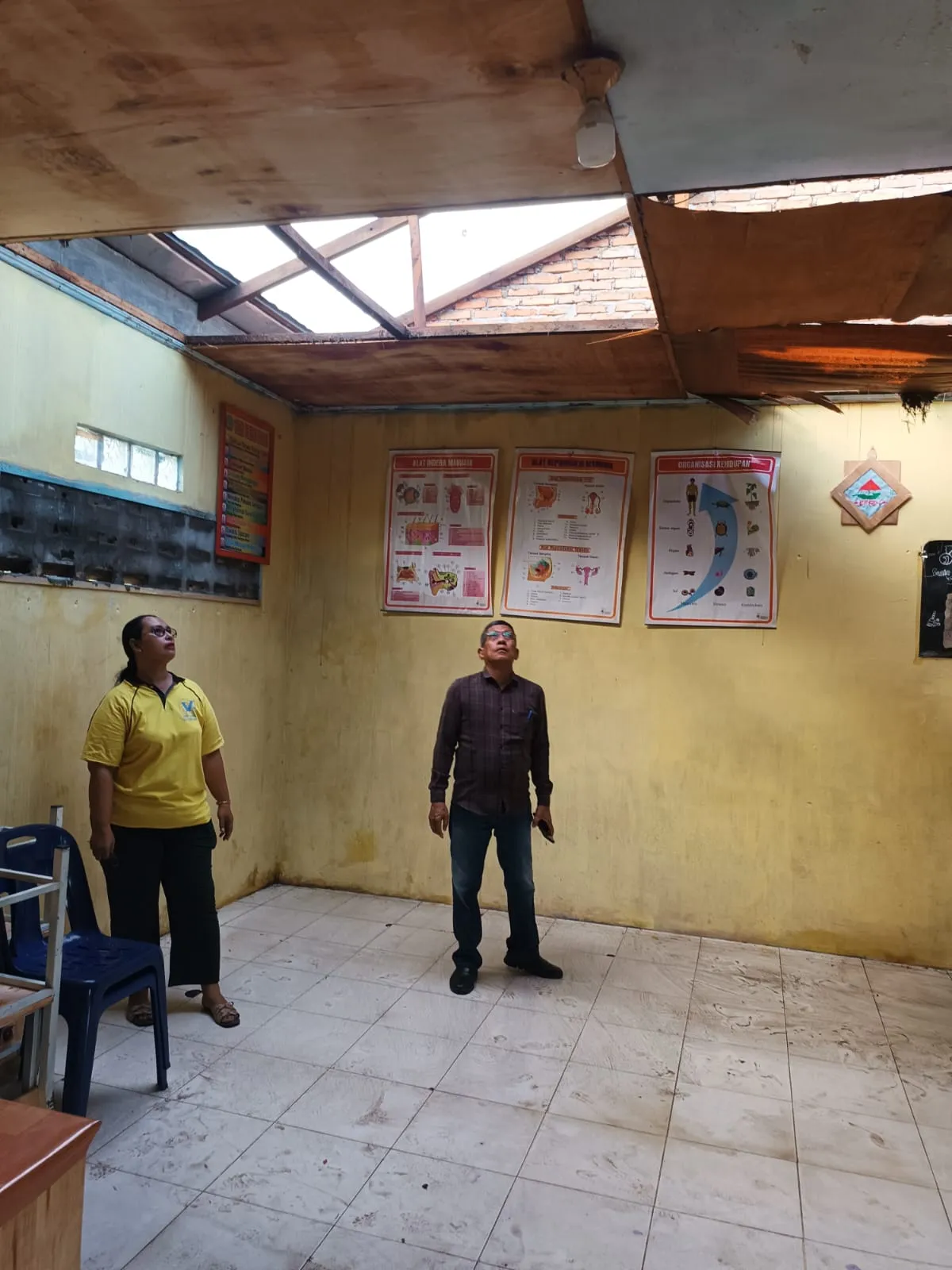 Ratusan Rumah Di Sunggal Rusak Dihantam Puting Beliung