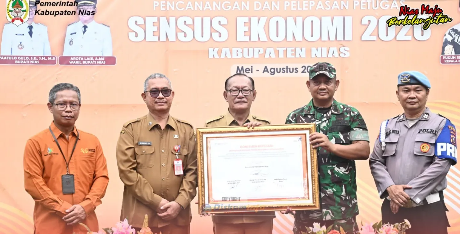 Wabup Nias Lepas Petugas Sensus Ekonomi 2026