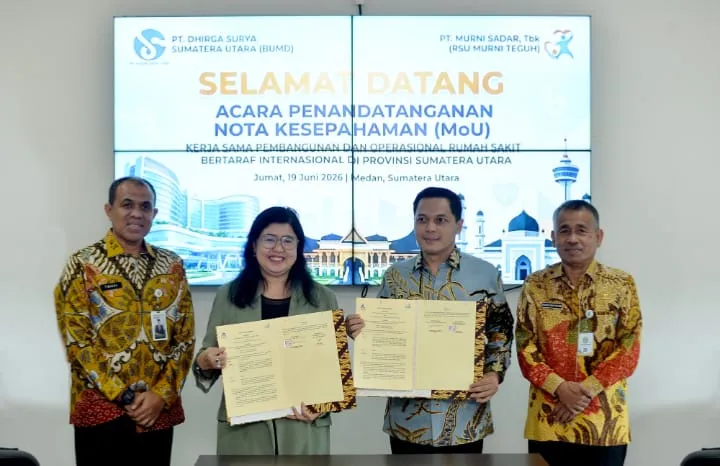 Sumut Siapkan RS Bertaraf Internasional, PT Dhirga Surya Dan Murni Teguh Teken MoU