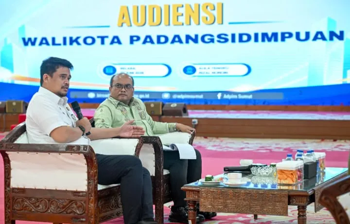 Gubsu Terima Audiensi Wali Kota Padangsidimpuan, Bahas Berbagai Program
