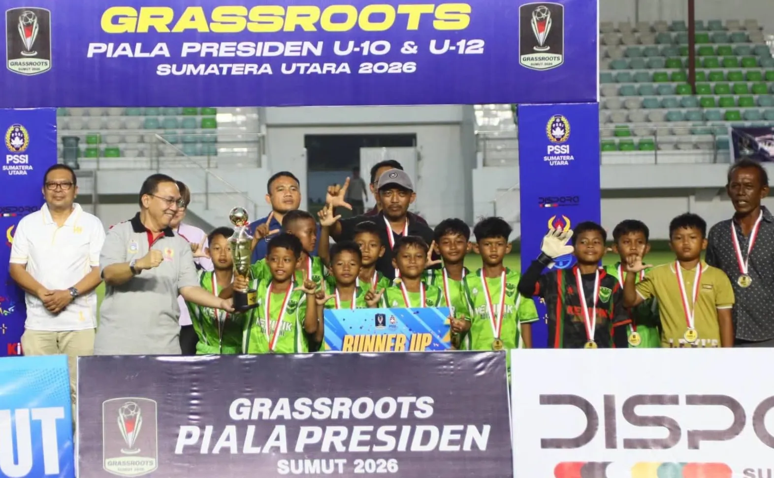 Festival Piala Presiden Regional Sumut, PS Langkat U-10 Raih Runner Up