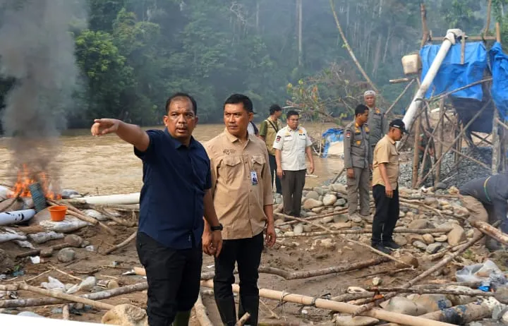 Pemprov Sumut Lanjutkan Penertiban Tambang Ilegal Di Madina
