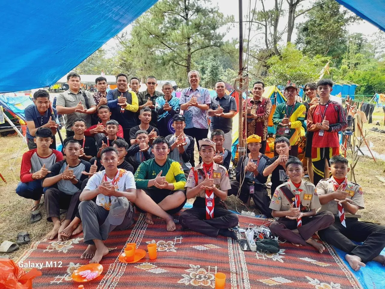 Sekda Tebingtinggi Kunjungi Kontingen Kwarcab Pramuka di Bandar Baru.