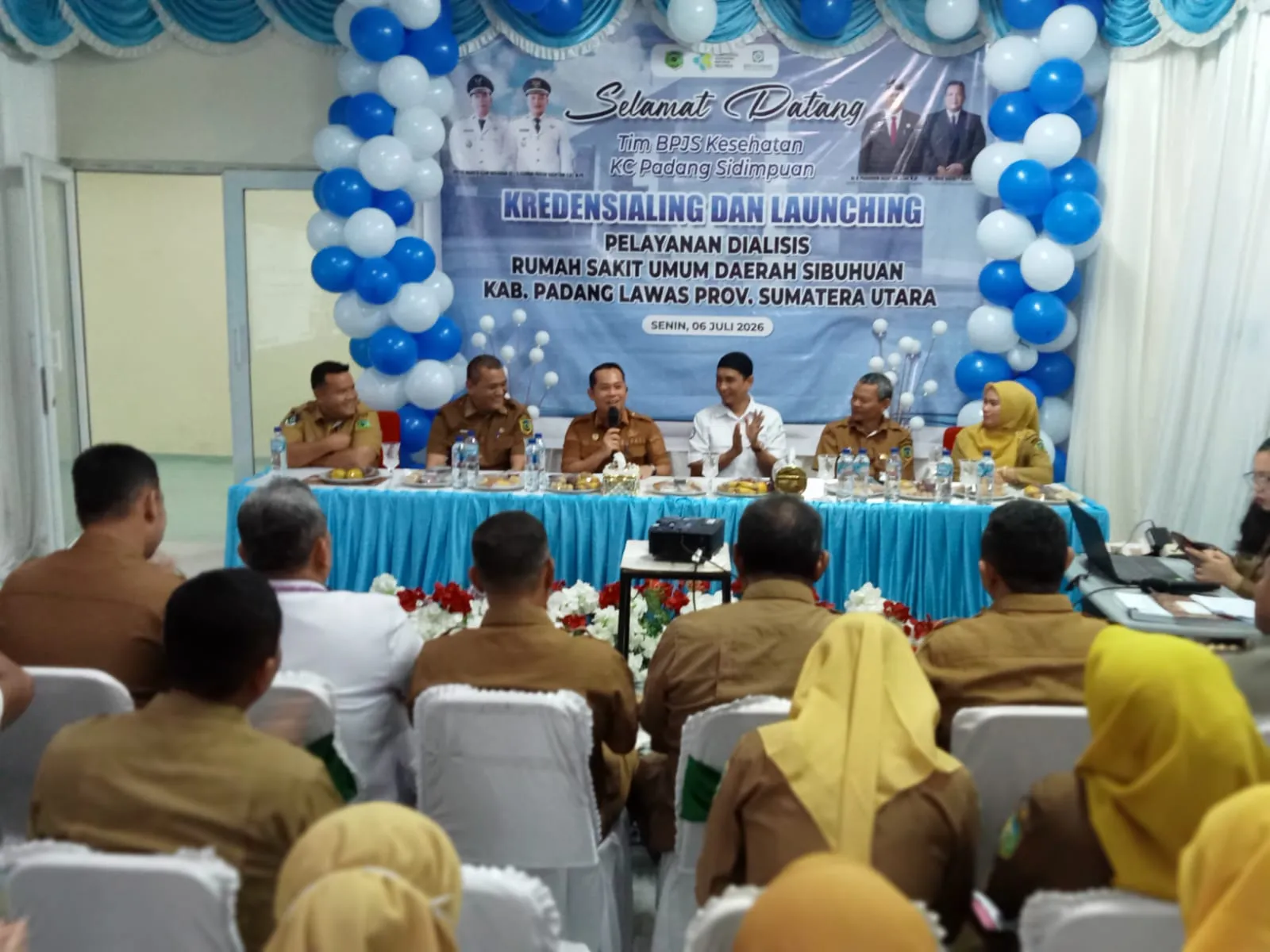 Bupati Palas Resmikan Unit Cuci Darah RSUD Sibuhuan