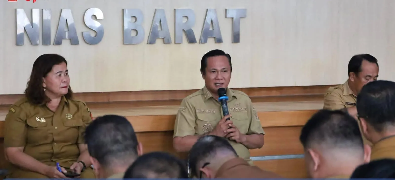 Bupati Nias Barat Evaluasi Kinerja OPD, Tekankan Disiplin dan Perkuat Koordinasi