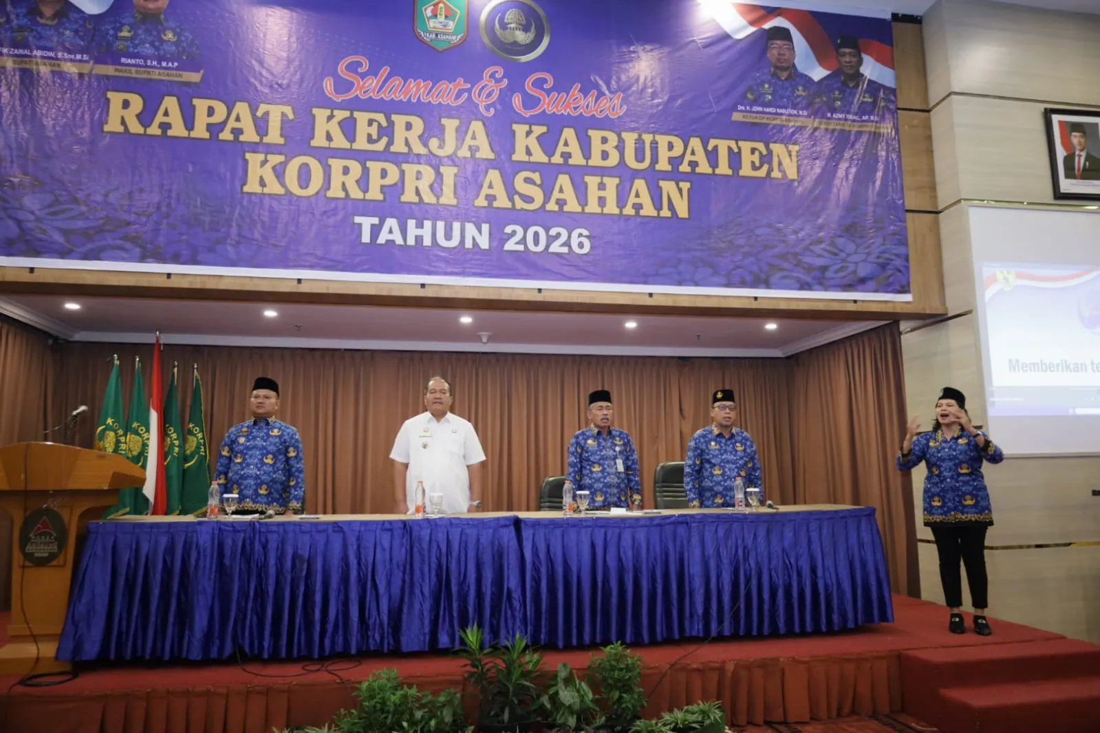 Bupati Asahan Buka Rakerkab KORPRI Tahun 2026