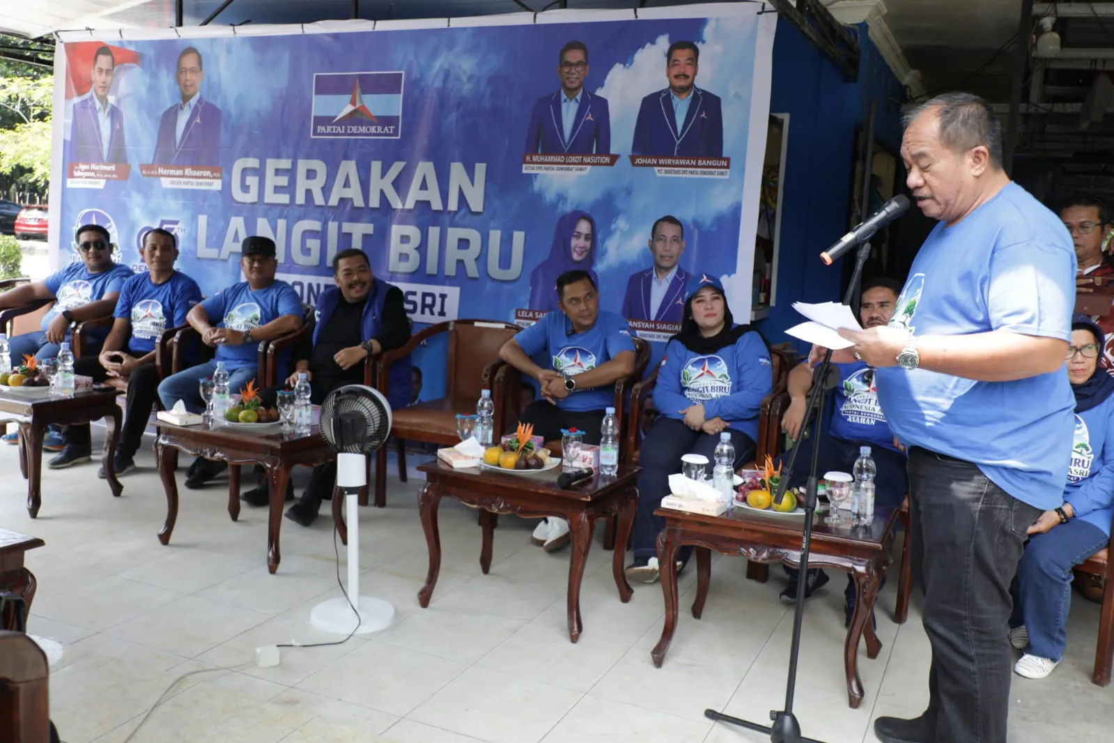 Bupati Asahan Hadiri Gerak Jalan ASRI HUT ke-25 Partai Demokrat