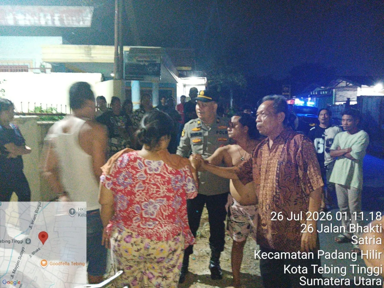Respon Cepat Laporan Warga, Polres Tebingtinggi Damaikan Keributan Soal Parkir di Jl. Bakti