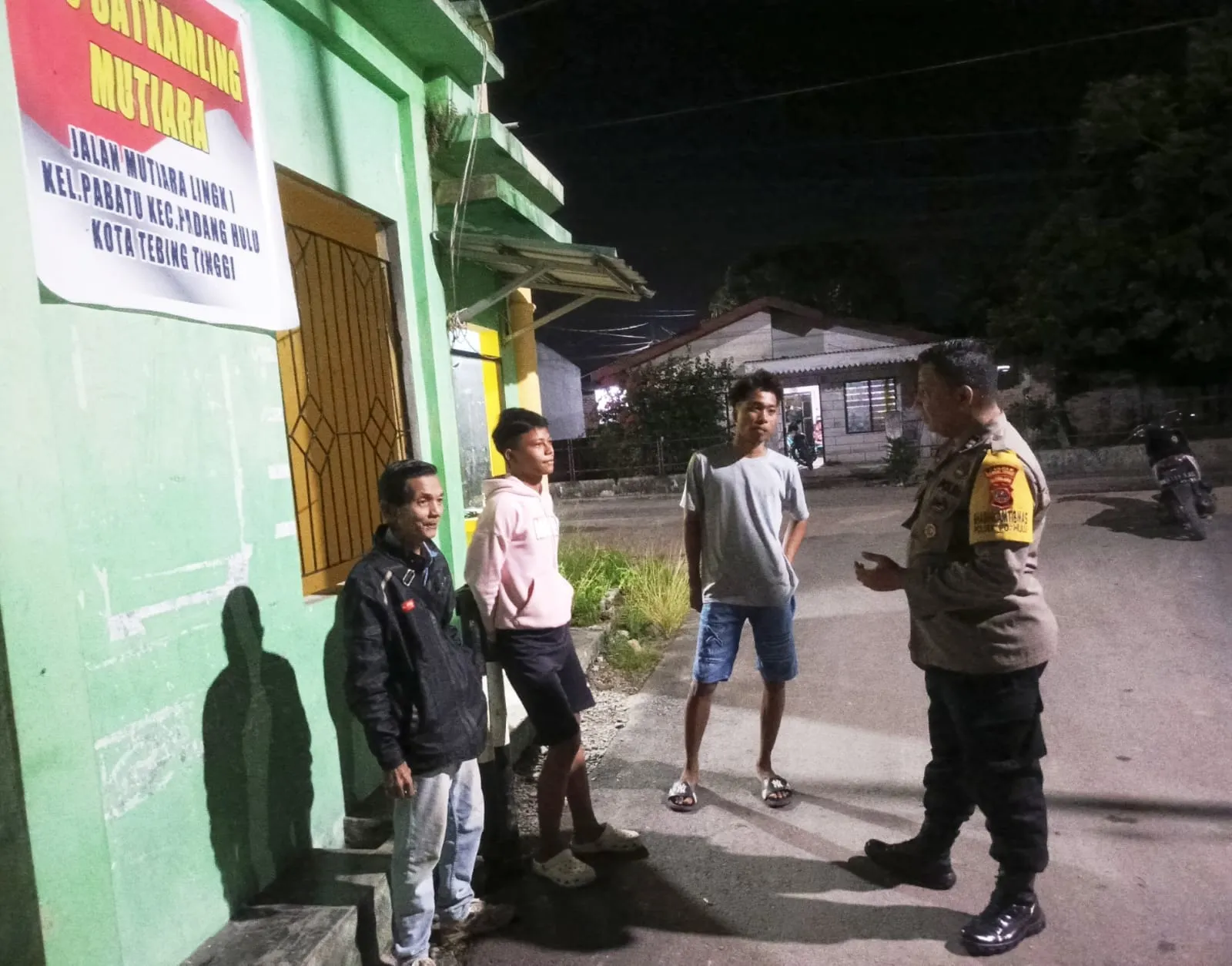 Polsek Padang Hulu Monitoring  Pos Satkamling Kelurahan Pabatu