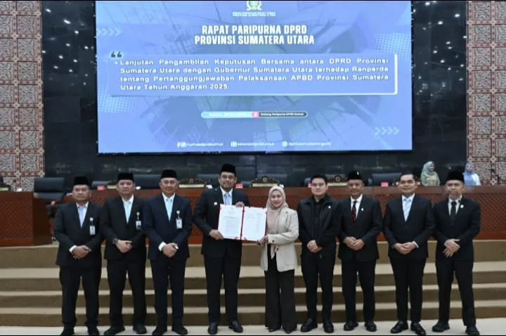 Gubsu dan DPRD Sumut Sepakati Ranperda Pertanggungjawaban APBD 2025