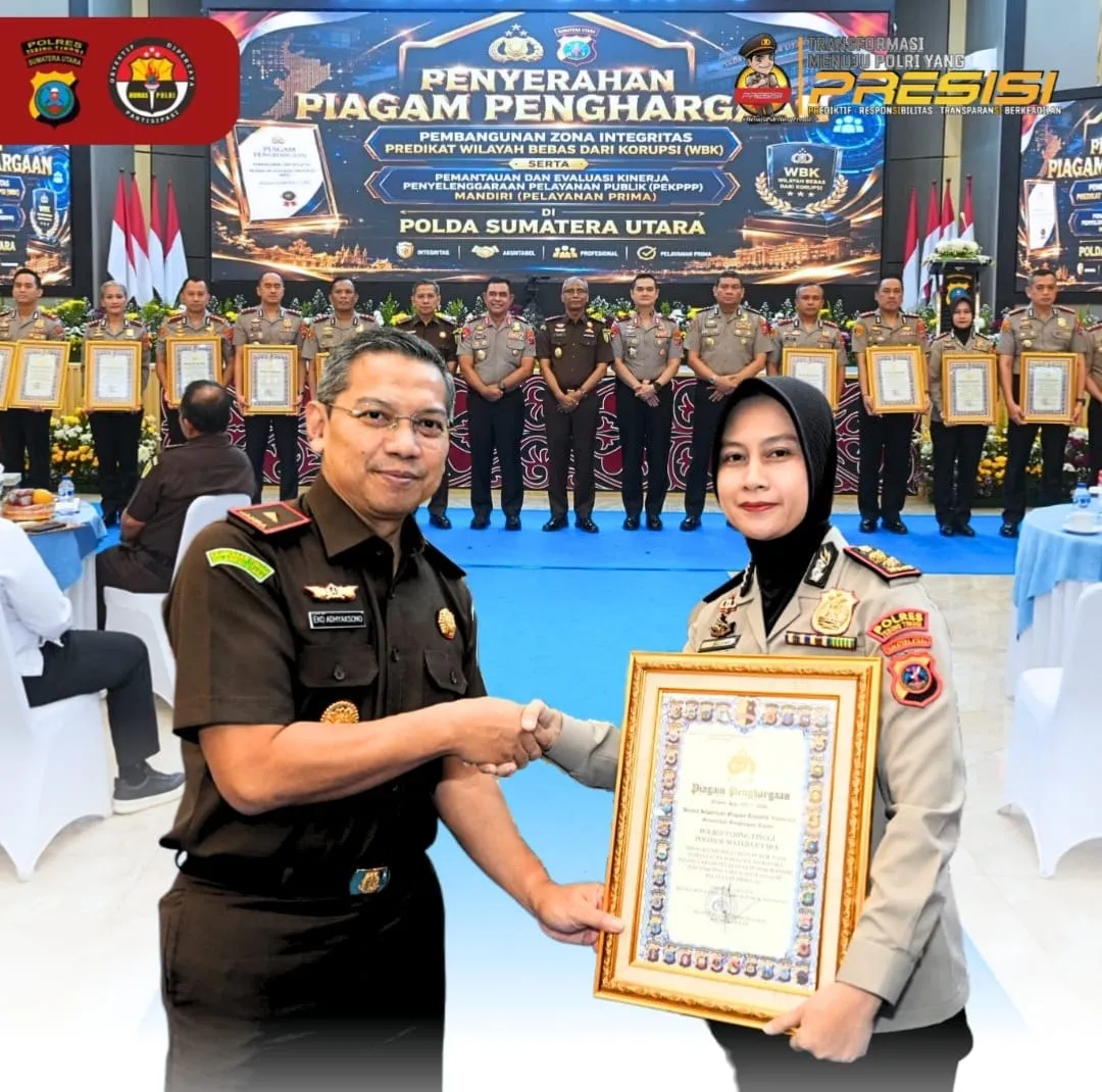 Polres Tebingtinggi Raih Predikat Prima (A) dari Kapolri Terkait Pelayanan Publik