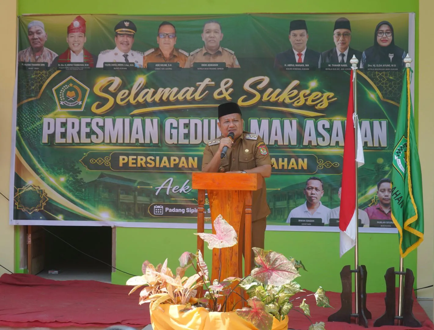 Wabup Asahan Resmikan Gedung Persiapan MAN 3