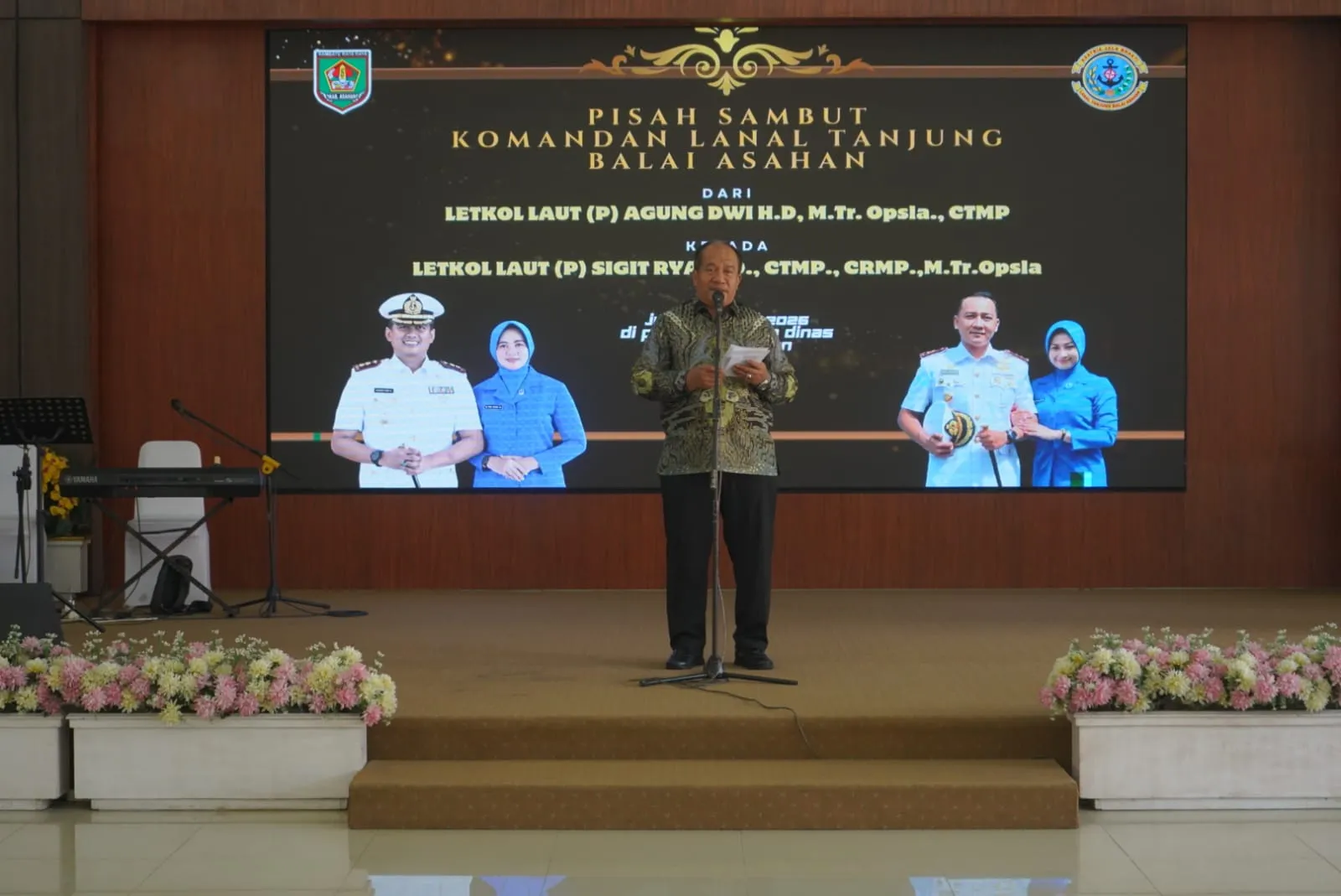 Bupati Asahan Dan Batubara Hadiri Pisah Sambut Danlanal Tanjung Balai Asahan,