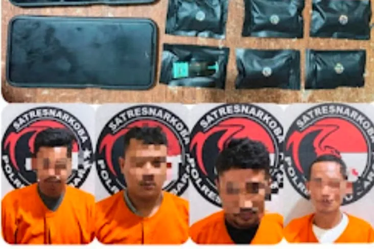 Polres Batubara Tangkap Empat Terduga Kasus Narkotika