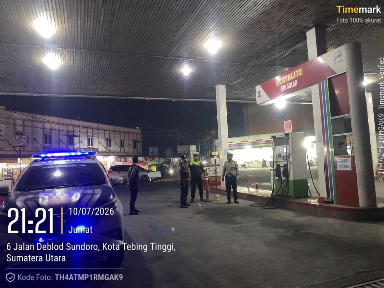 Amankan Ruang Publik Dari Kejahatan 3C, Polres Tebingtinggi Tingkatkan Patroli