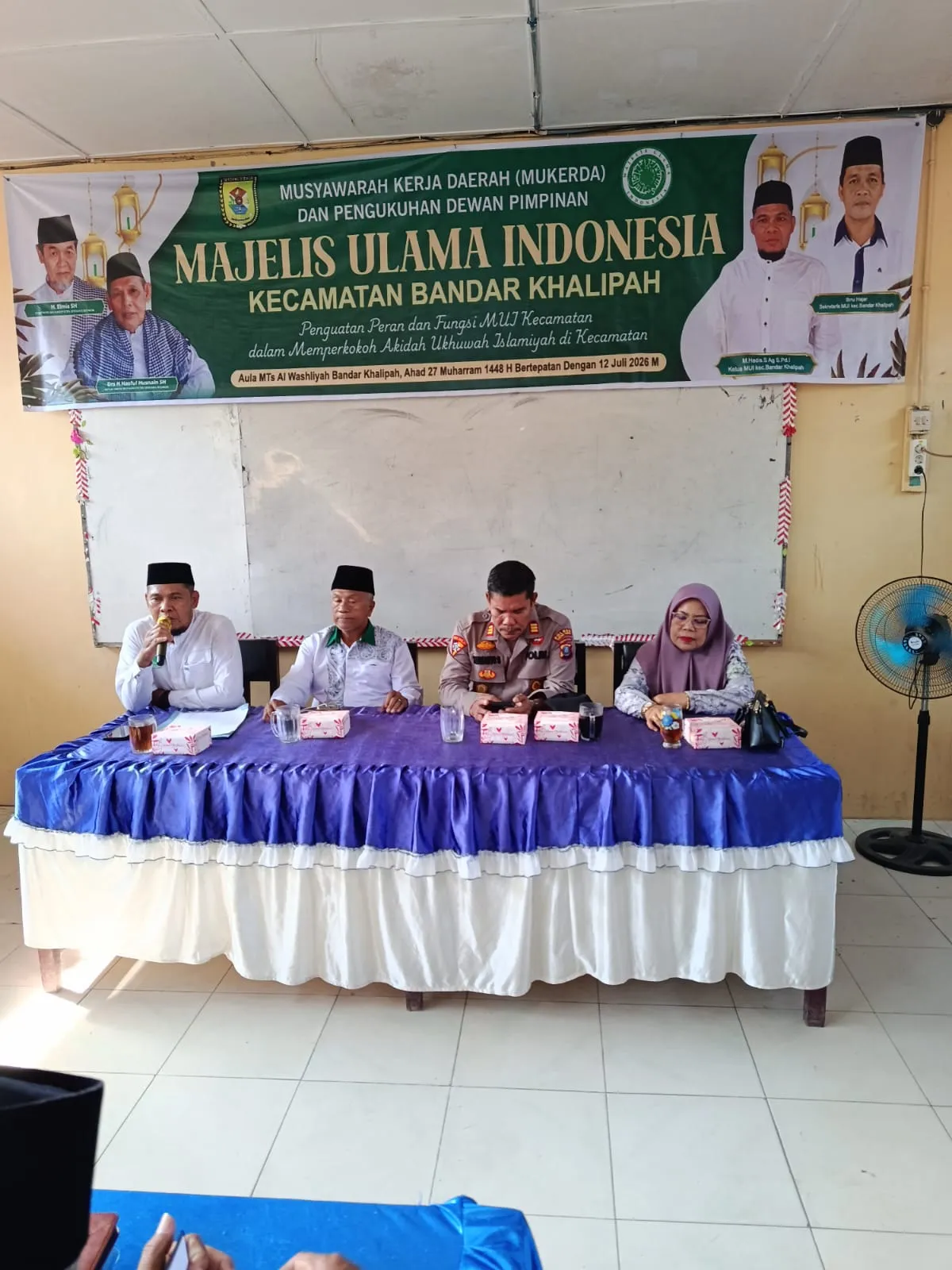 Kapolsek Bandar Khalipah Hadiri Mukerda MUI, Menjadi Momentum Kemitraan