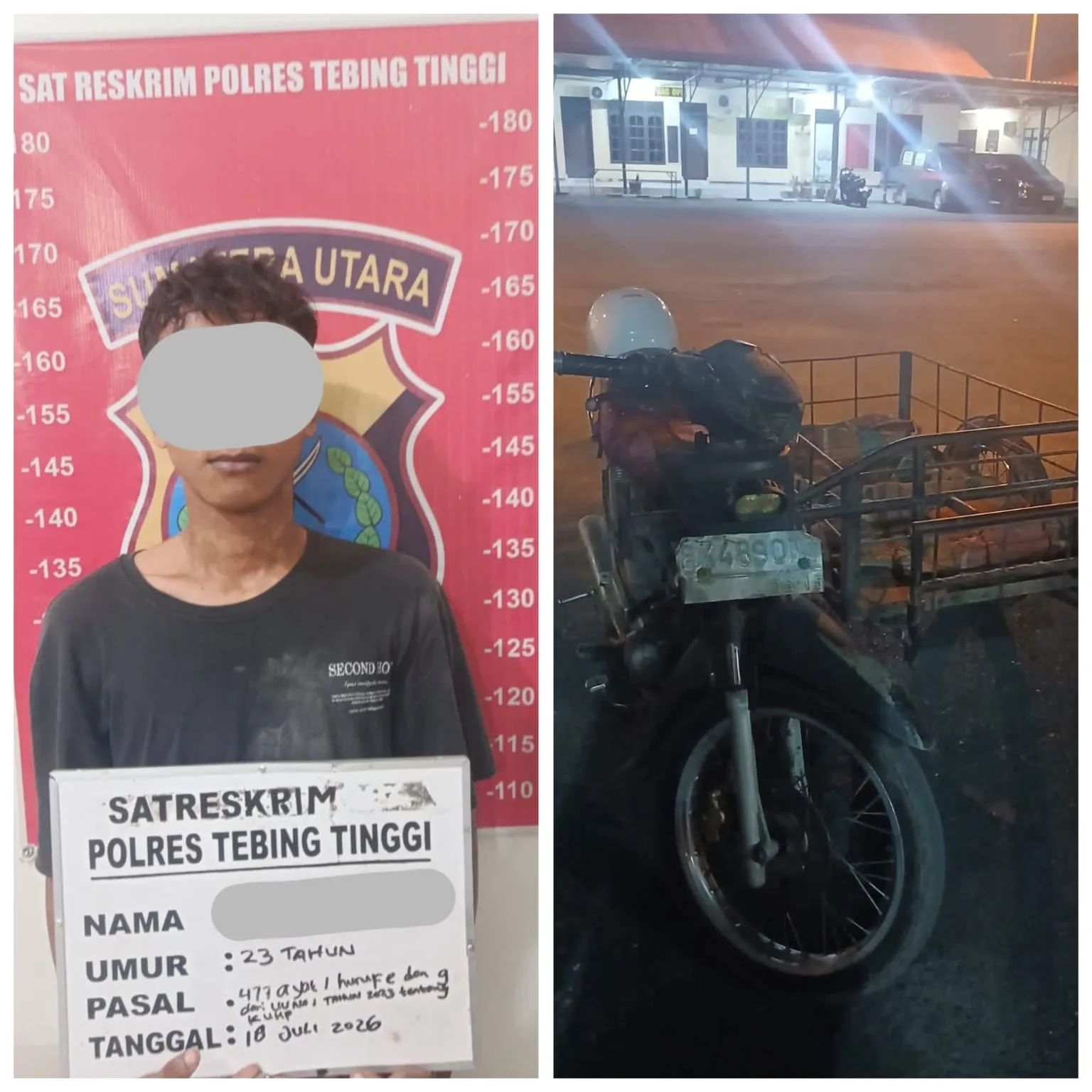 Reskrim Jantras Bekuk Pelaku Pencurian Tabung Gas Elpiji