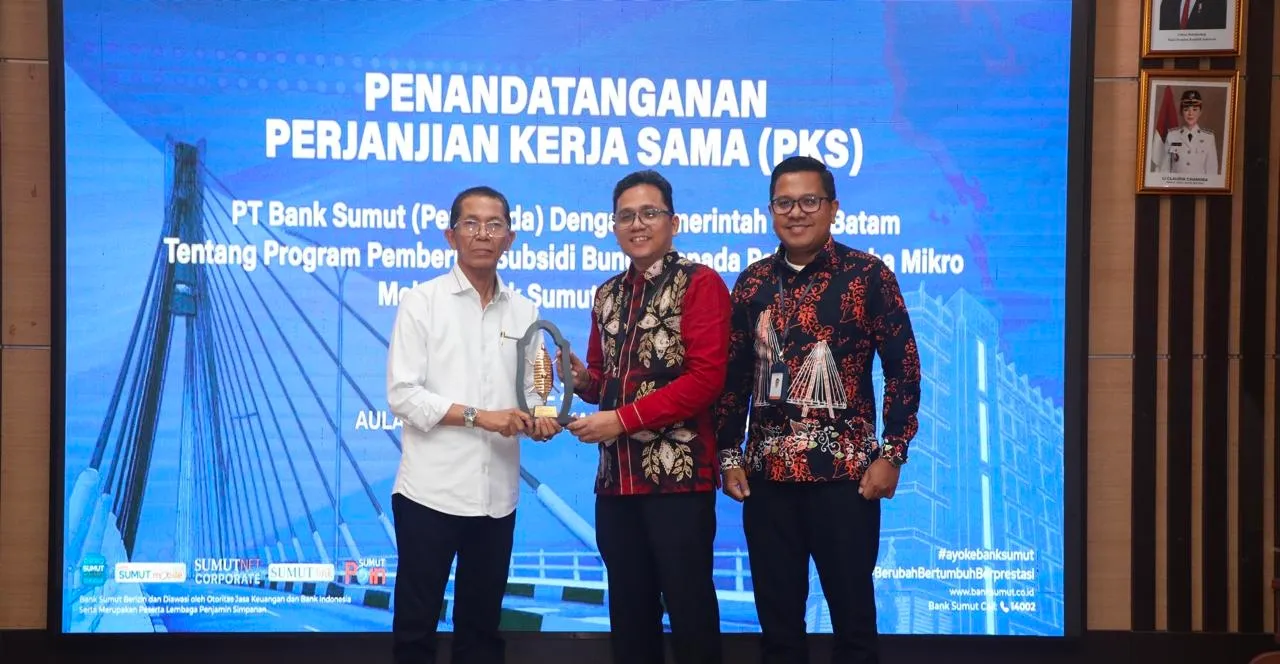 Perluas Akses Pembiayaan UMKM, Bank Sumut Resmi Jadi Mitra Penyalur Program Subsidi Bunga/Margin 0 Persen Pemko Batam