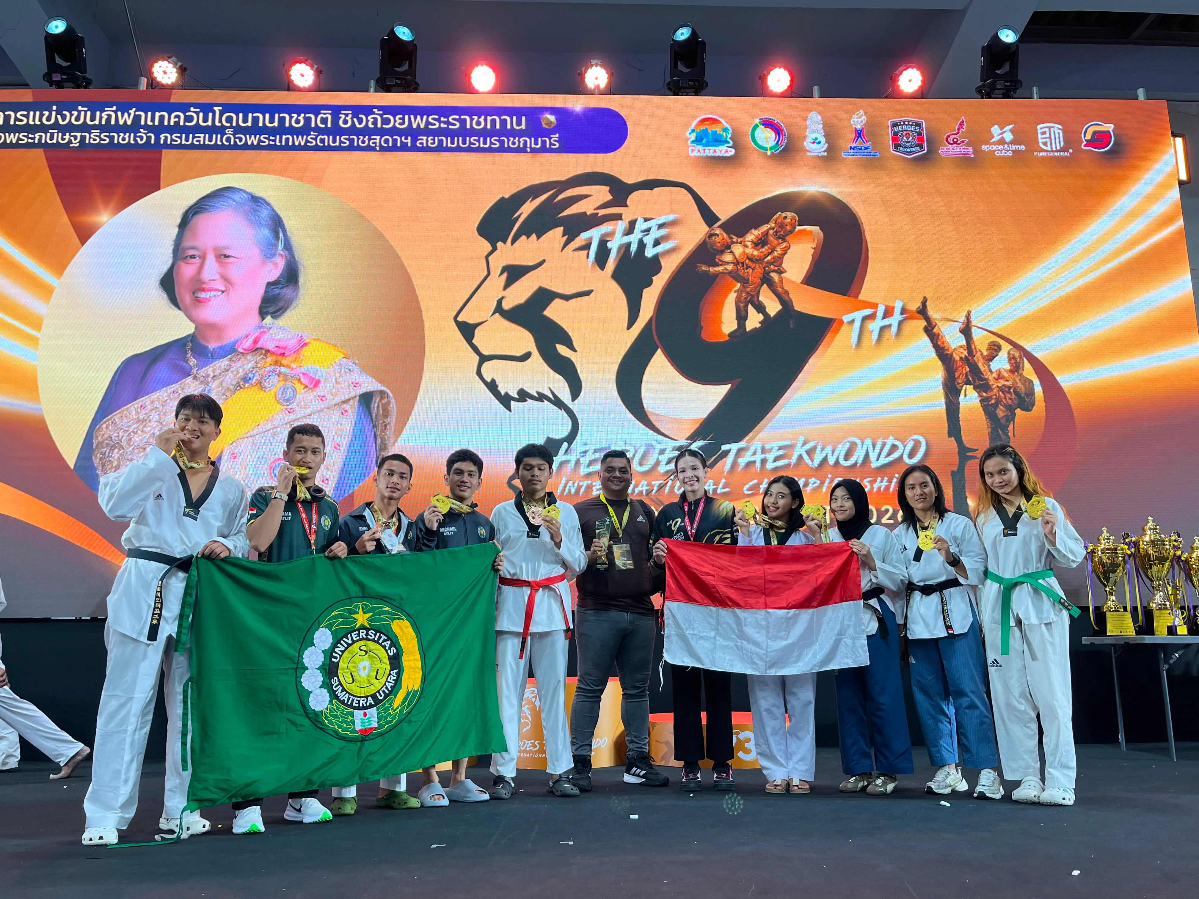 Kontingen Taekwondo USU Bawa Pulang Emas dan Perunggu