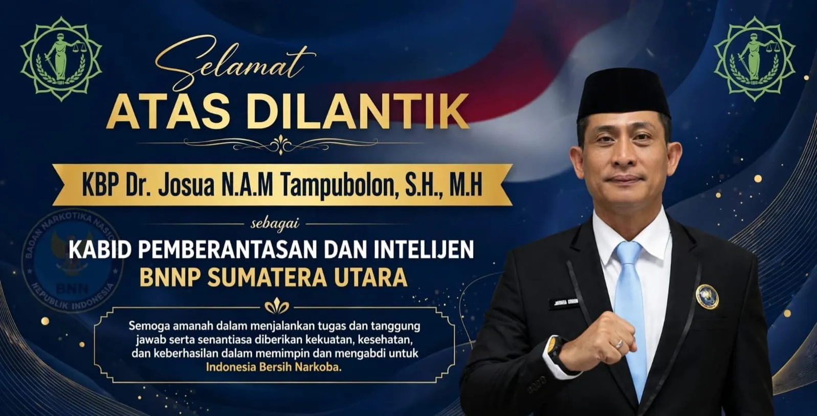 Kombes Josua Tampubolon Beri Semangat Baru Pemberantasan Narkoba