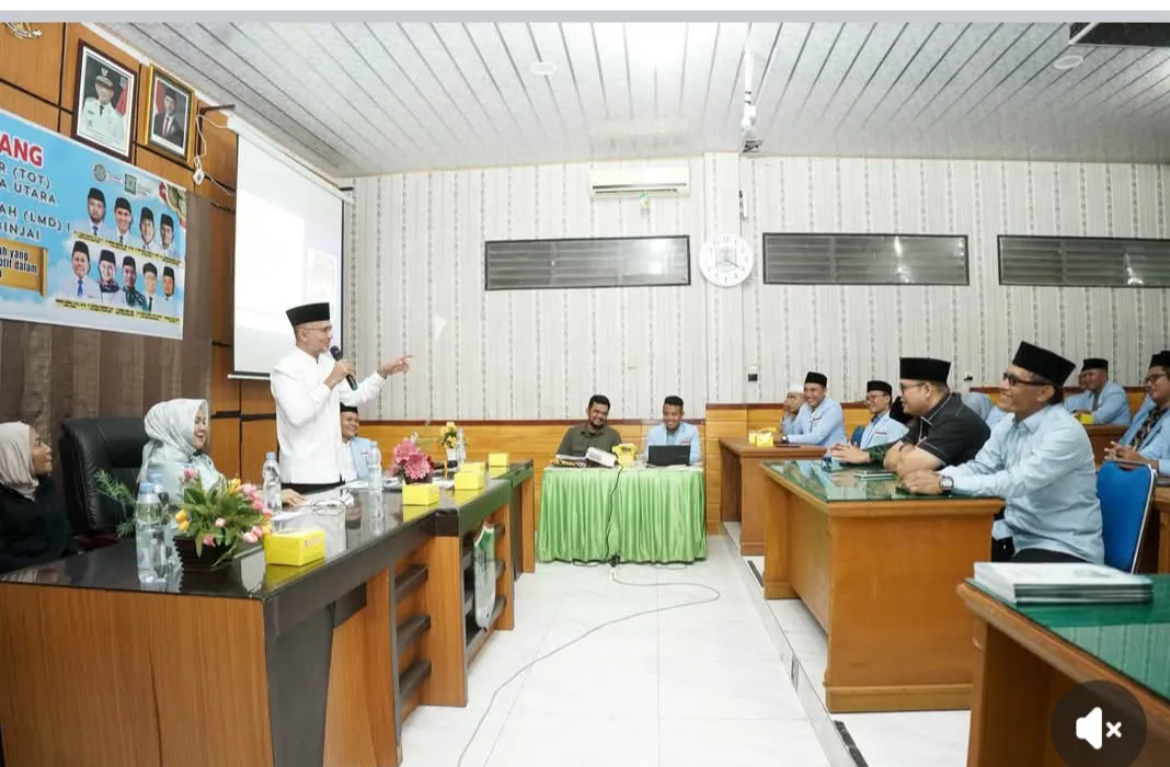 Ijeck Beri Motivasi Kepemimpinan di TOT DPW BKPRMI Sumut dan LMD I DPD BKPRMI Kota Binjai