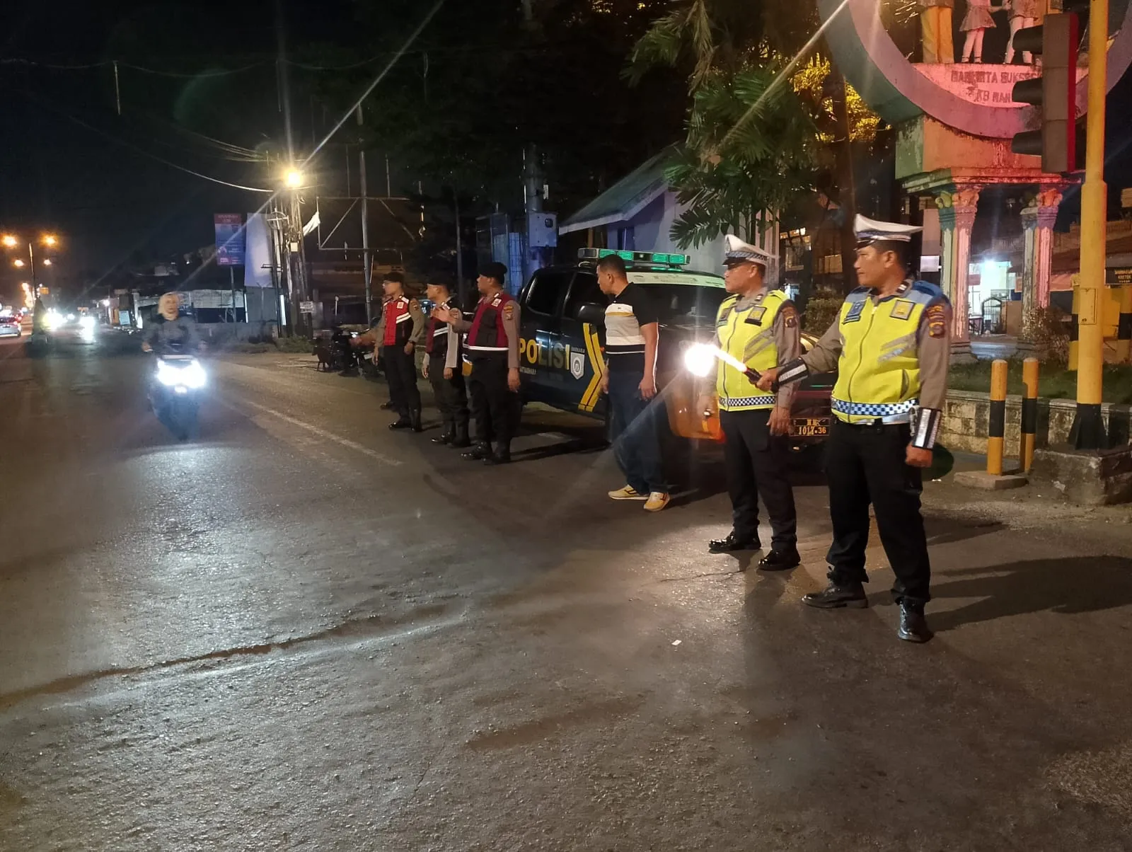 Polres Tebingtinggi Gelar Patroli Blue Light KRYD, Antisipasi Gangguan Kamtibmas