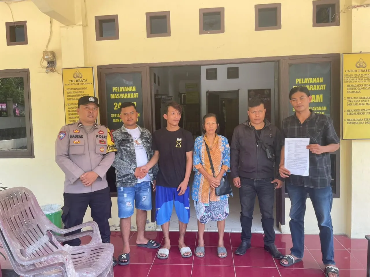 Polsek Padang Hilir Mediasi Kasus Perkelahian Antar Warga