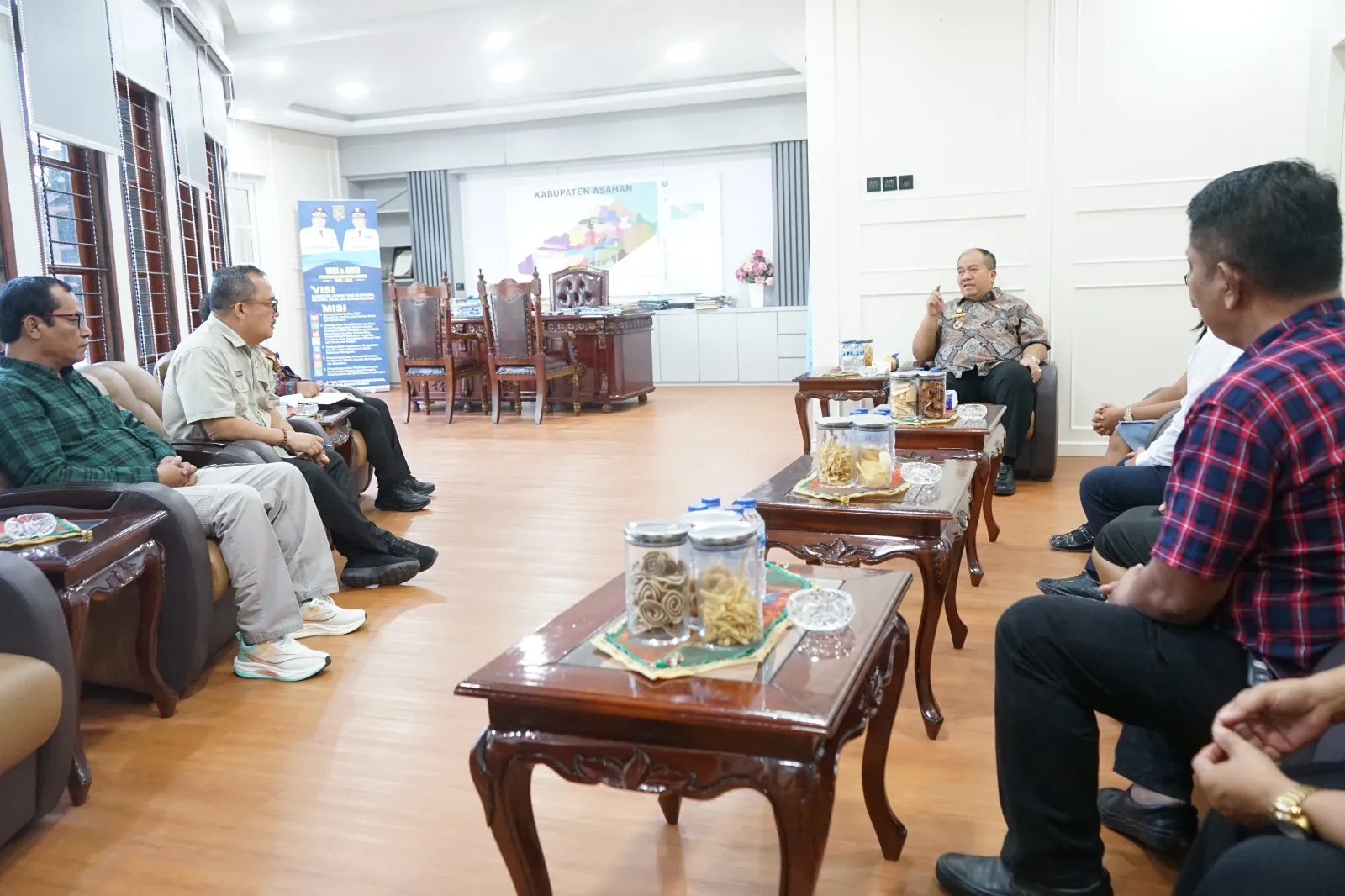 Bupati Asahan Terima Audiensi Yayasan SMA Swasta Panti Budaya Kisaran