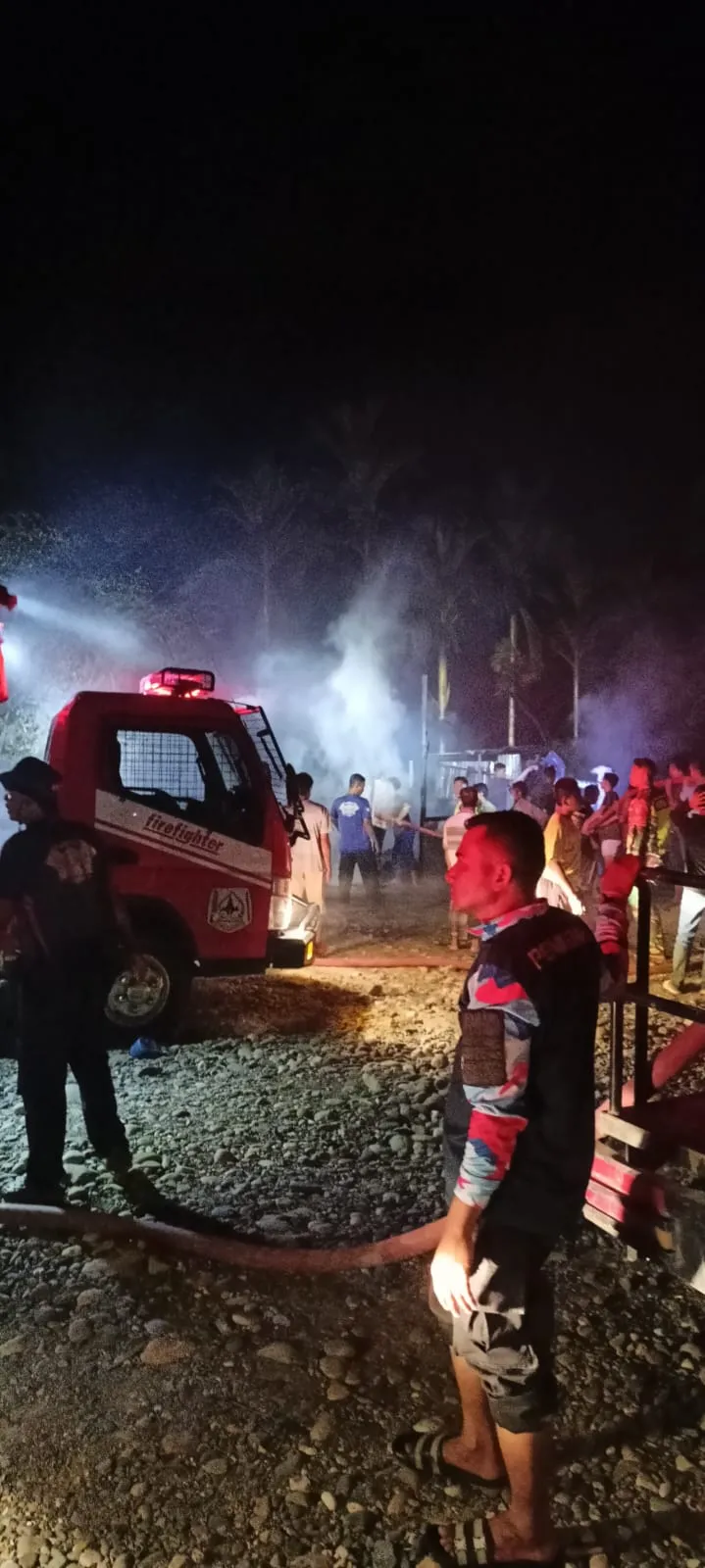 Geger! Ponpes Darul Mukhlasin Asholihin di Aceh Tenggara Terbakar
