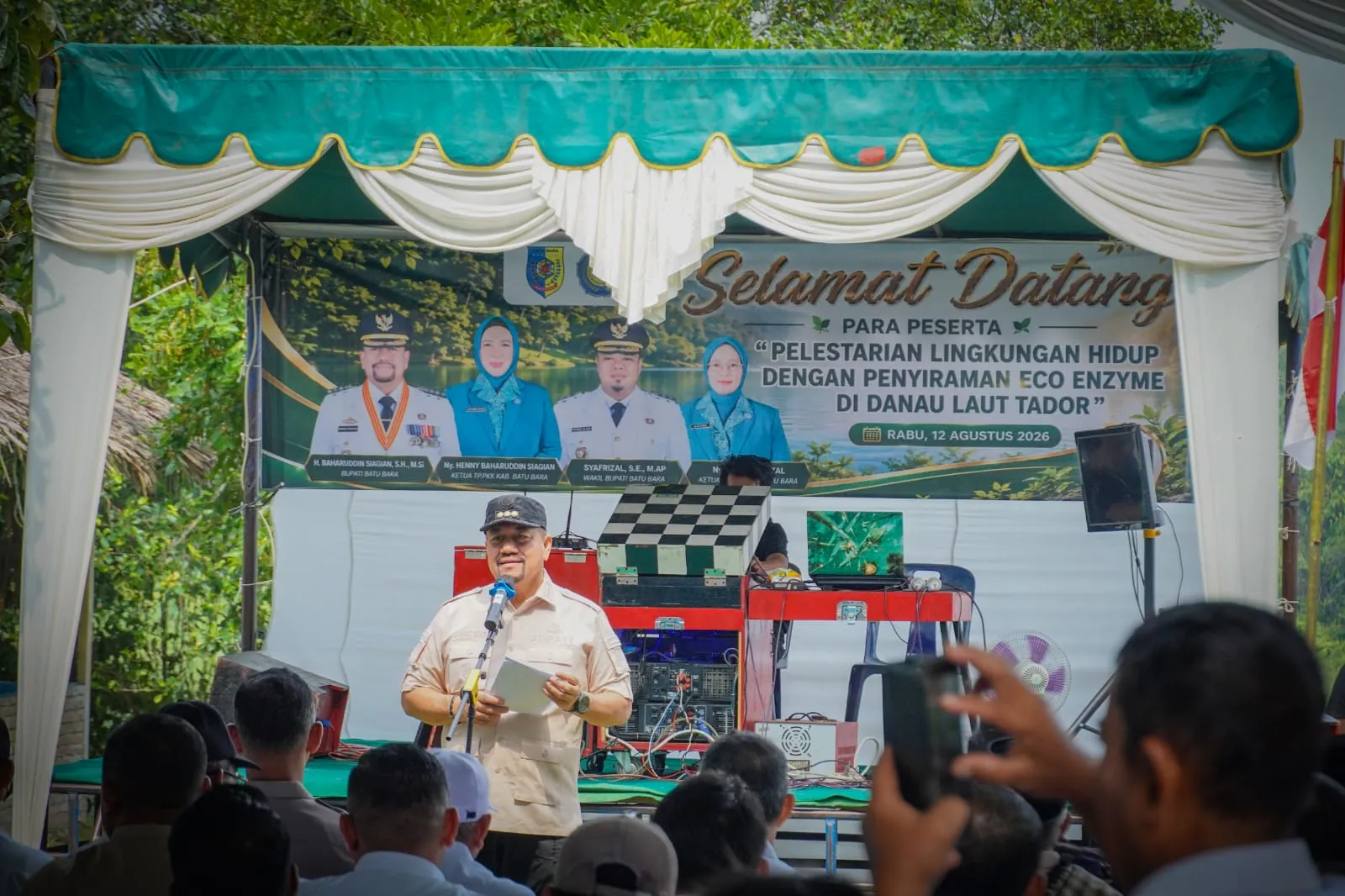 Sambut HUT Ke-81 RI, TP PKK Batubara Gaungkan Gerakan Peduli Lingkungan