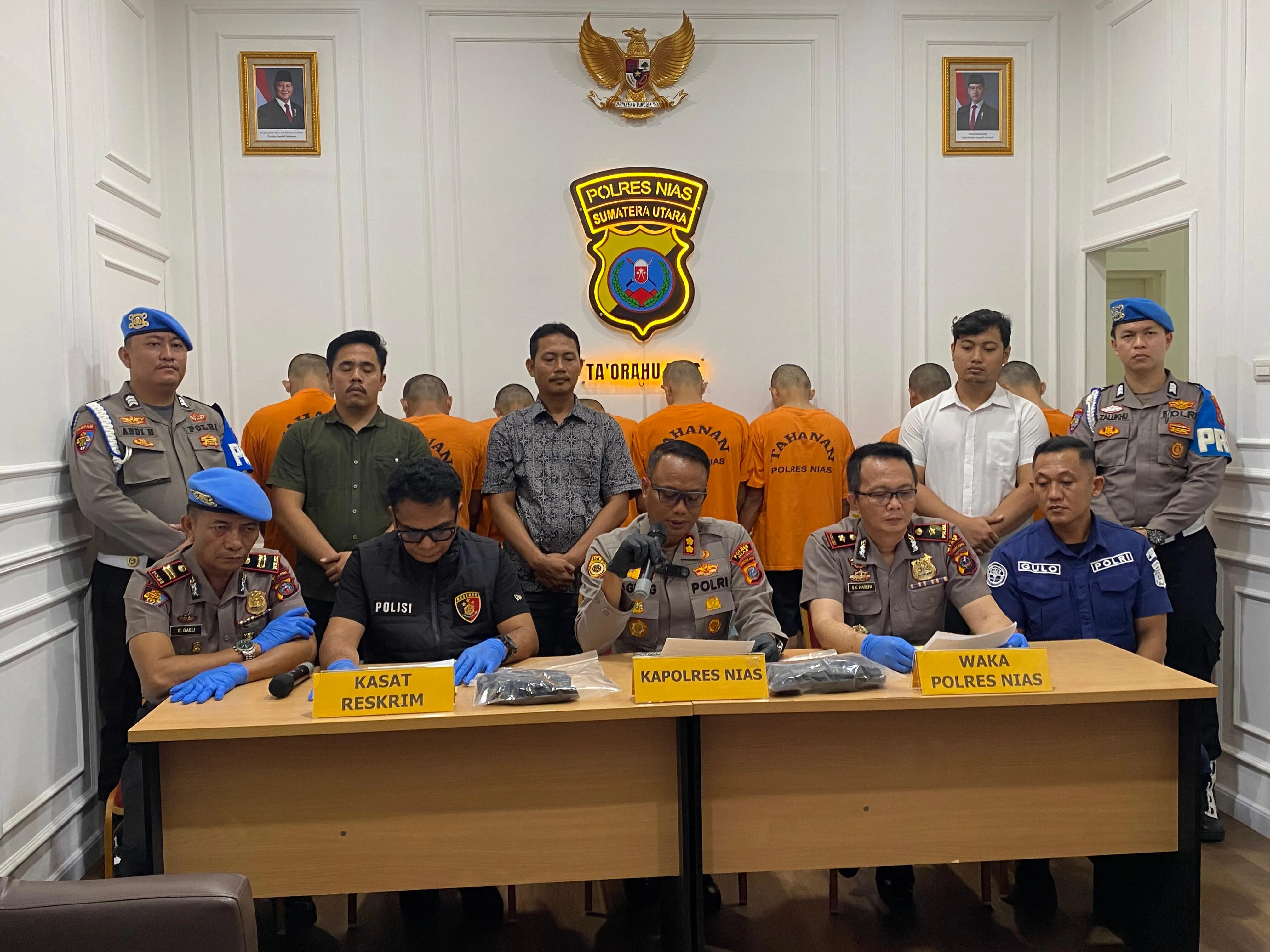Kapolres Nias Tegaskan, Kasus Jalan Karet Murni Pengeroyokan Spontan, Bukan Geng Motor