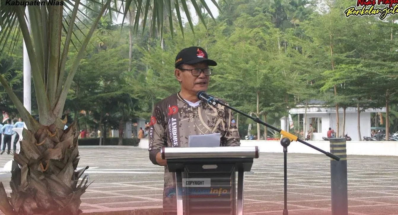 Wabup Nias Lepas Secara Resmi Peserta Gerak Jalan Indah Pramuka