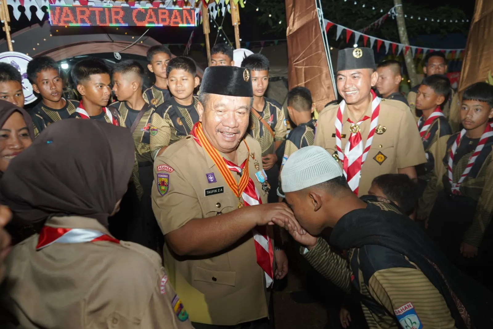 Bupati Asahan Raih Penghargaan Lencana Melati Pramuka di Buperta Cibubur