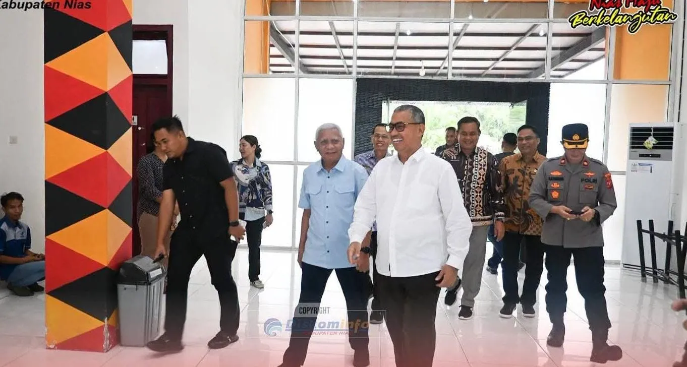 Sekda Nias Antar Kepulangan Wagub Sumut di Bandara Binaka Gunungsitoli