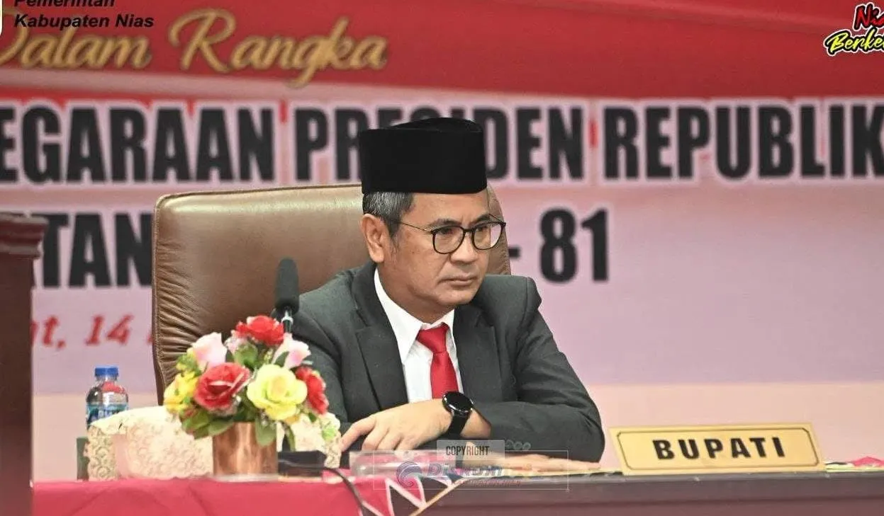 Bupati Nias Hadiri Rapat Paripurna DPRD Mendengarkan Pidato Presiden RI