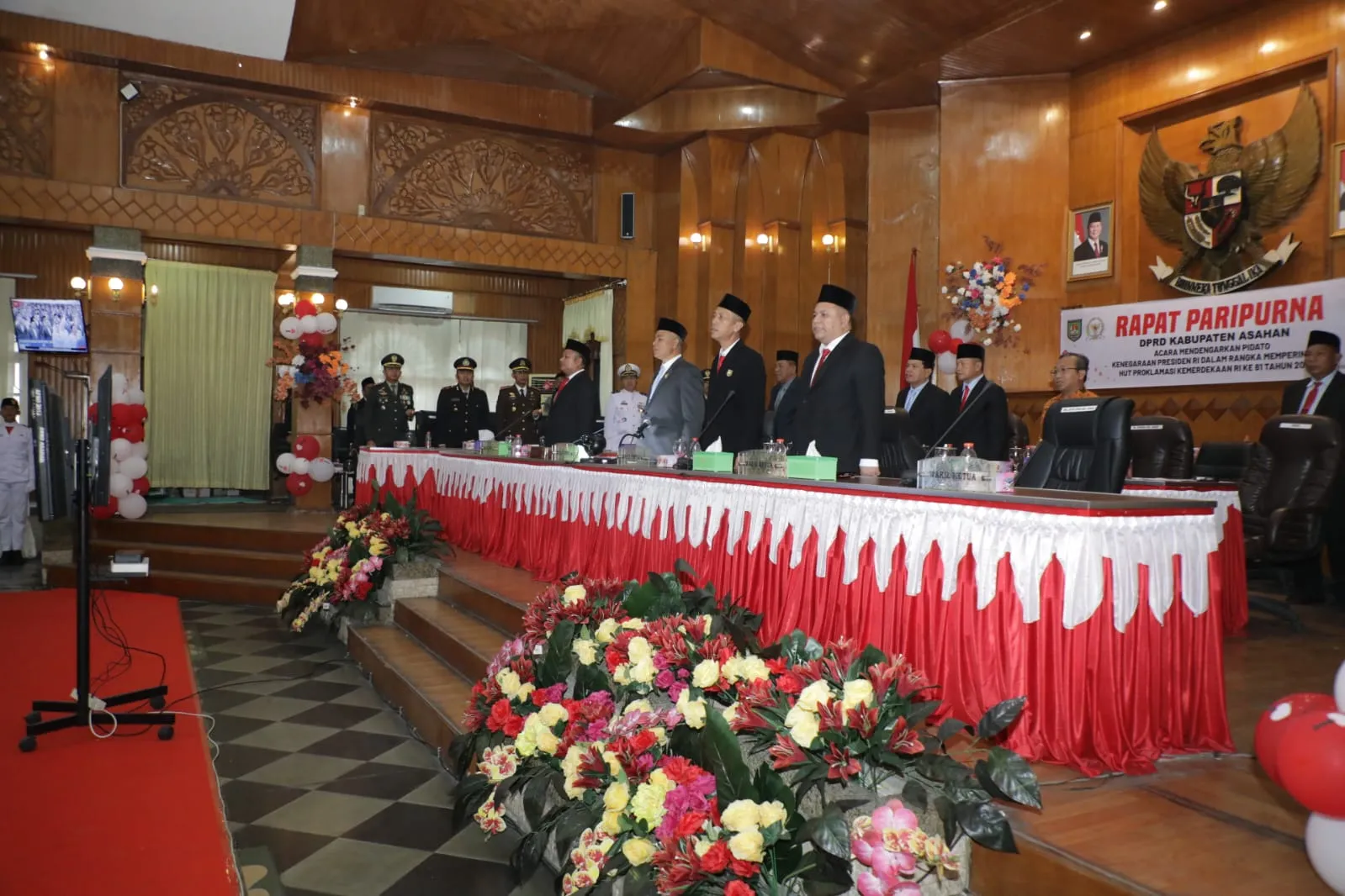 Wabup Asahan Hadiri Paripurna DPRD, Dengarkan Pidato Kenegaraan Presiden di HUT ke-81 RI