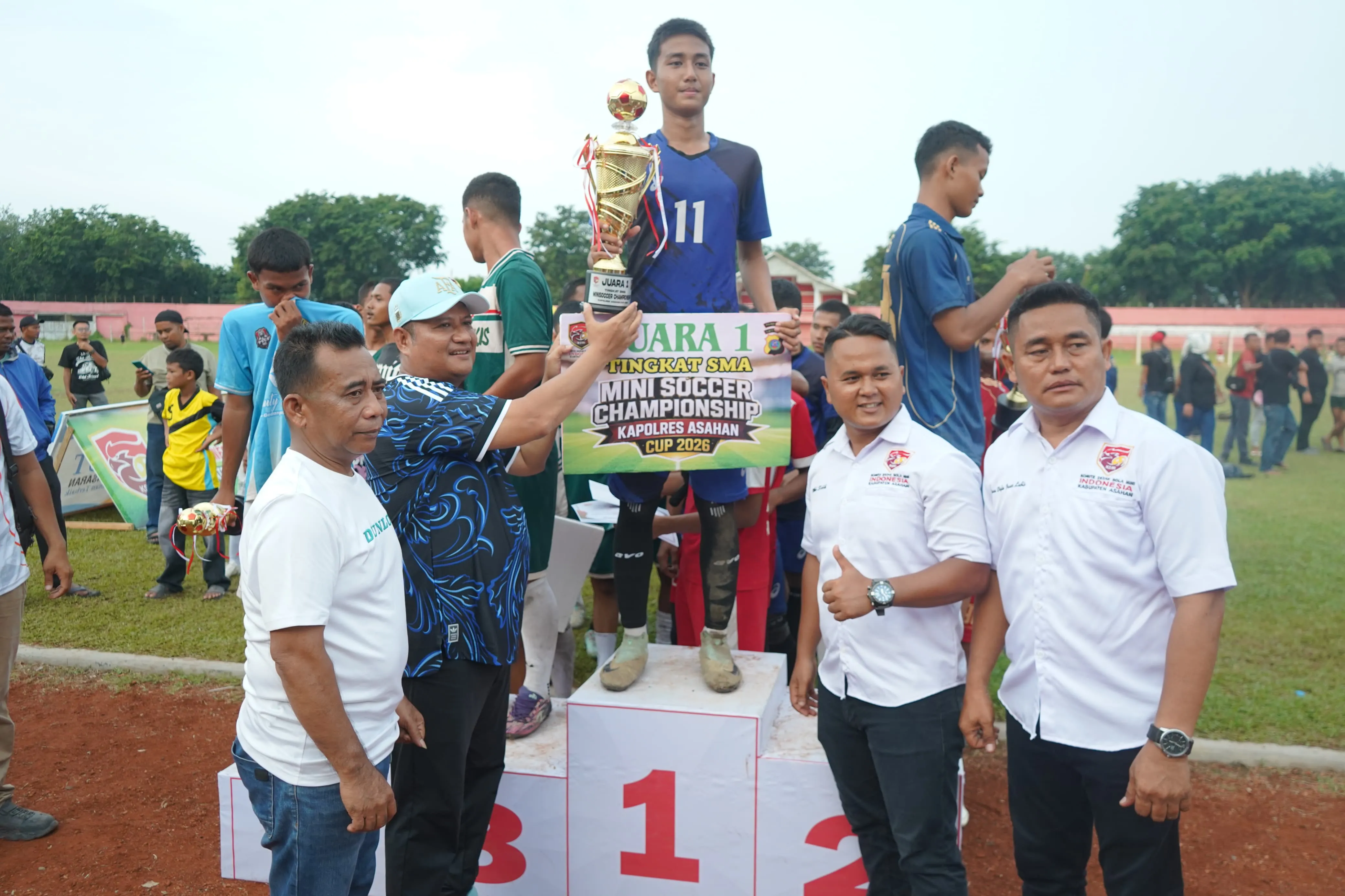 Wabup Rianto Resmi Tutup Mini Soccer Kapolres Asahan Cup 2026