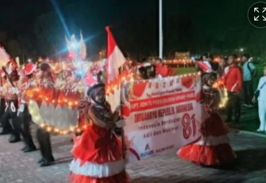 Meriahkan HUT ke-81 RI, INALUM Gelar Pawai Obor 1.500 Peserta di Batubara