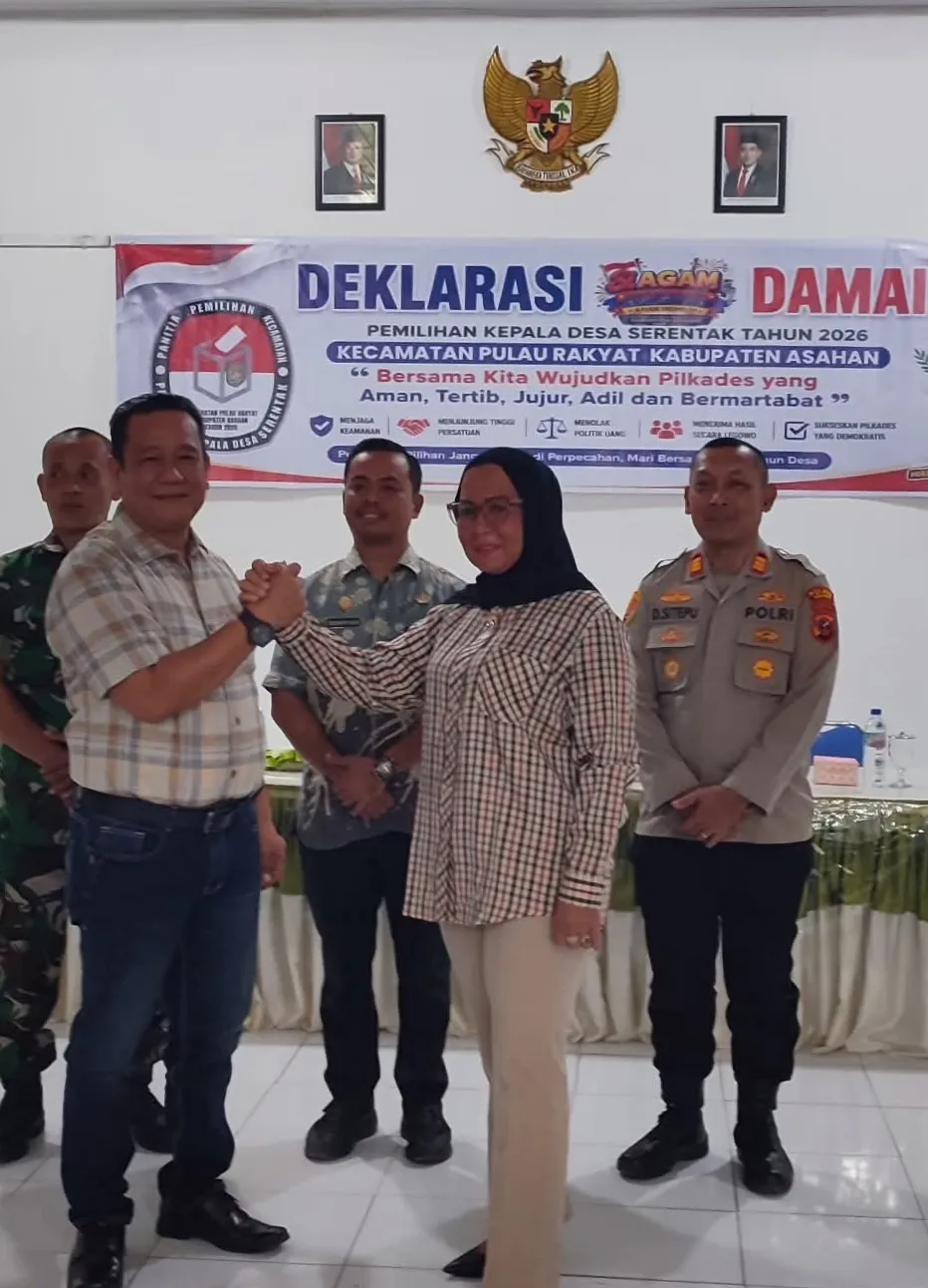 3 Calon Kades Pulau Rakyat Tua Asal Batu Bara Absen di Deklarasi Damai Pilkades Asahan