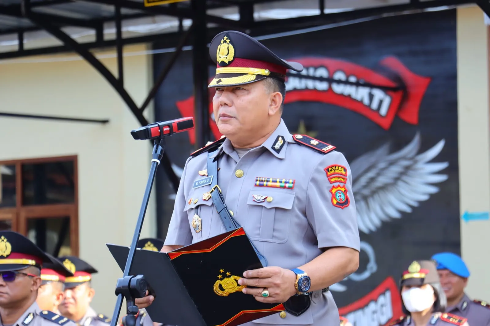 Wakapolres Tebing Tinggi Pimpin Upacara Peringatan Hari Juang Polri 2026