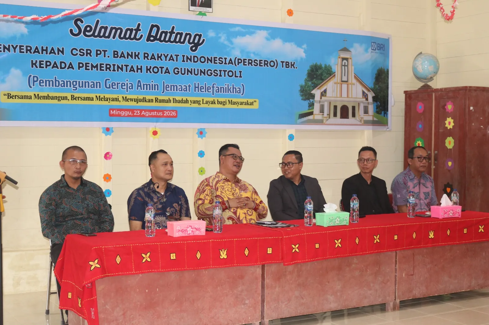 Sinergi untuk Umat, Pemko Gunungsitoli dan BRI Bangun Gereja AMIN Helefanikha
