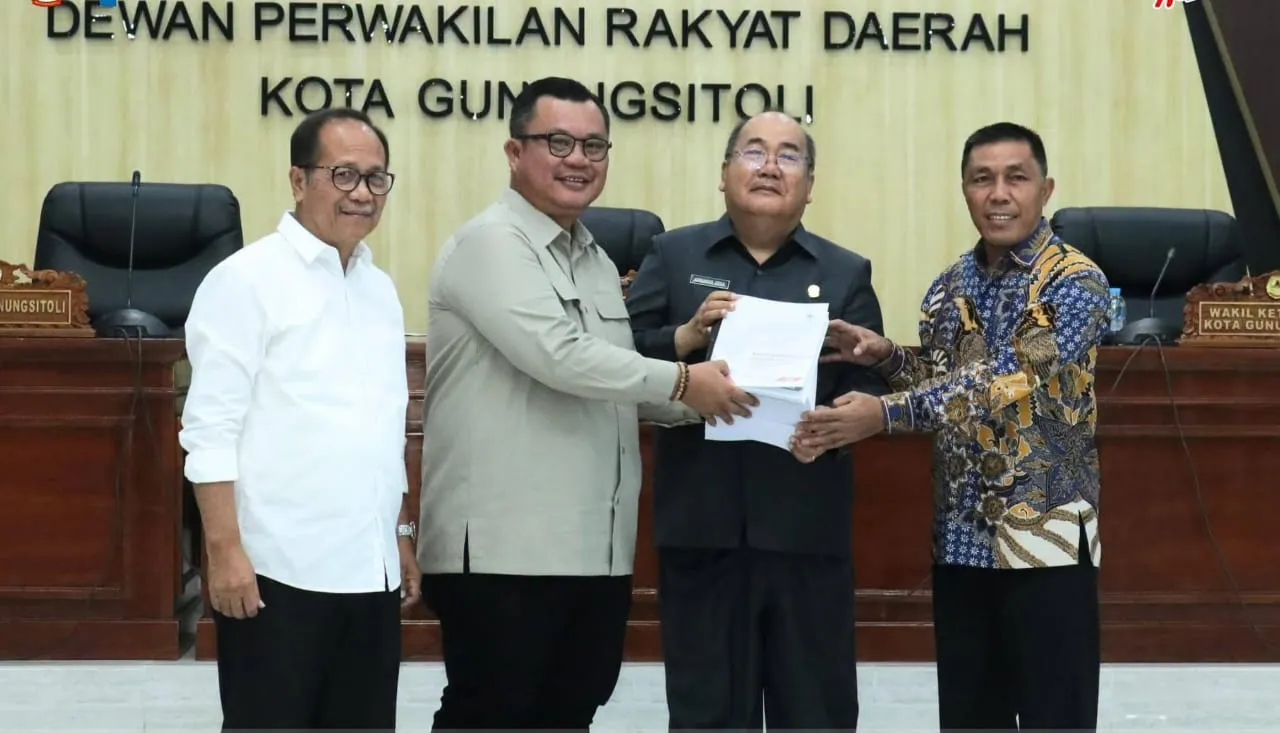 DPRD Kota Gunungsitoli Gelar Paripurna Penyampaian KUA-PPAS Perubahan APBD 2026