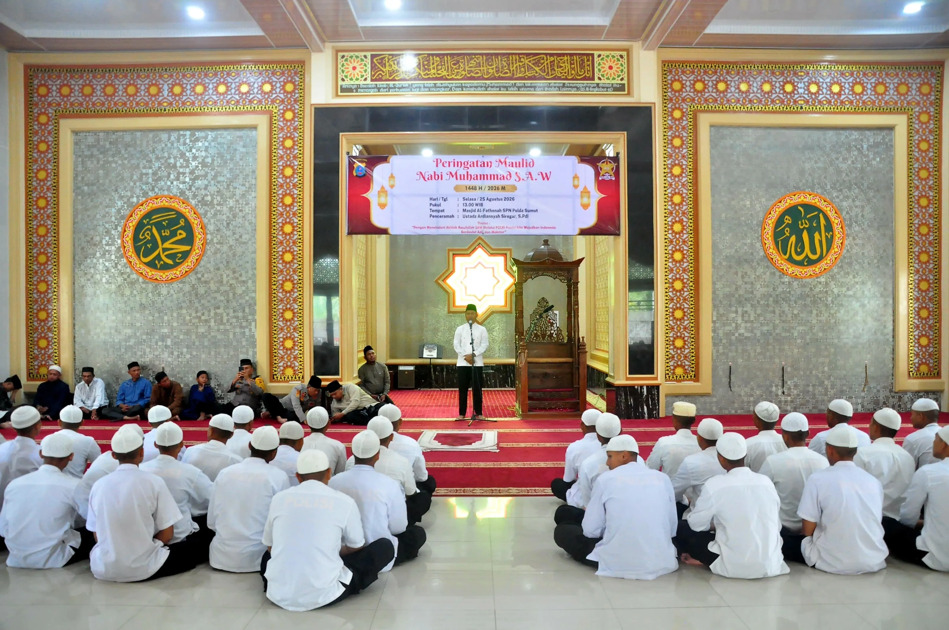 Peringati Maulid Nabi 1448 H, SPN Hinai Polda Sumut Gelar Baksos dan Bakkes