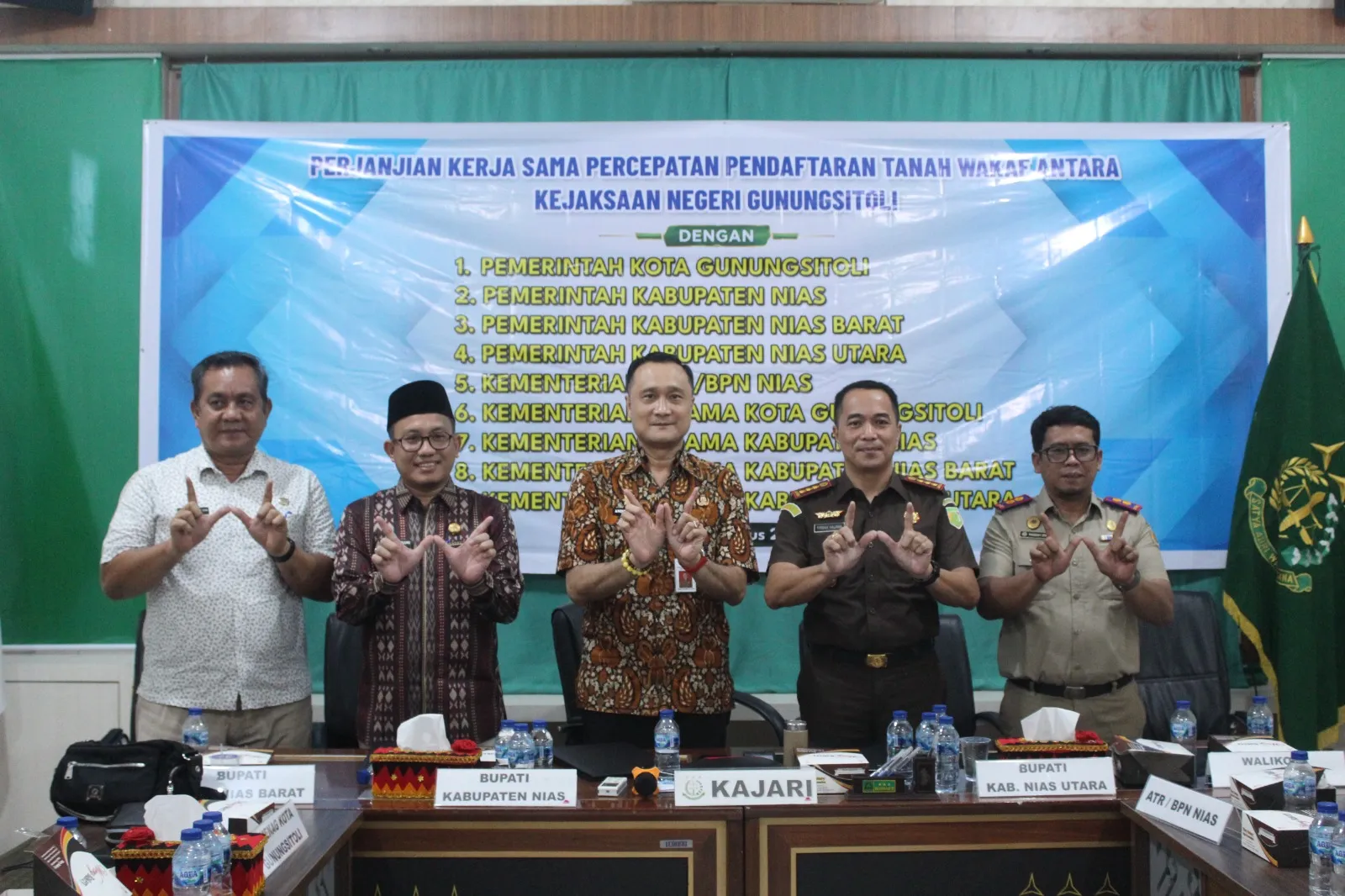Kejari Gunungsitoli Gandeng Empat Daerah Percepat Pendaftaran Tanah Wakaf