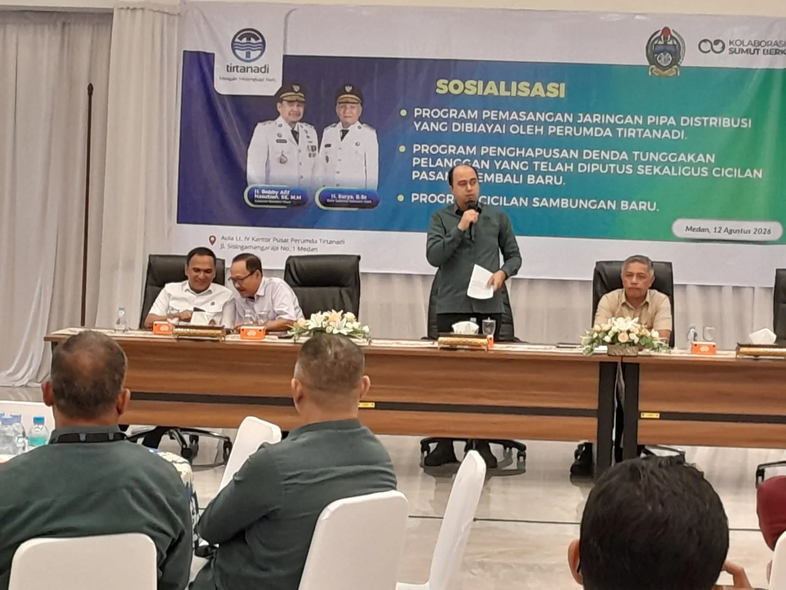 Perumda Tirtanadi Gratiskan Biaya Pemasangan Pipa Distribusi Air Bersih ke Masyarakat