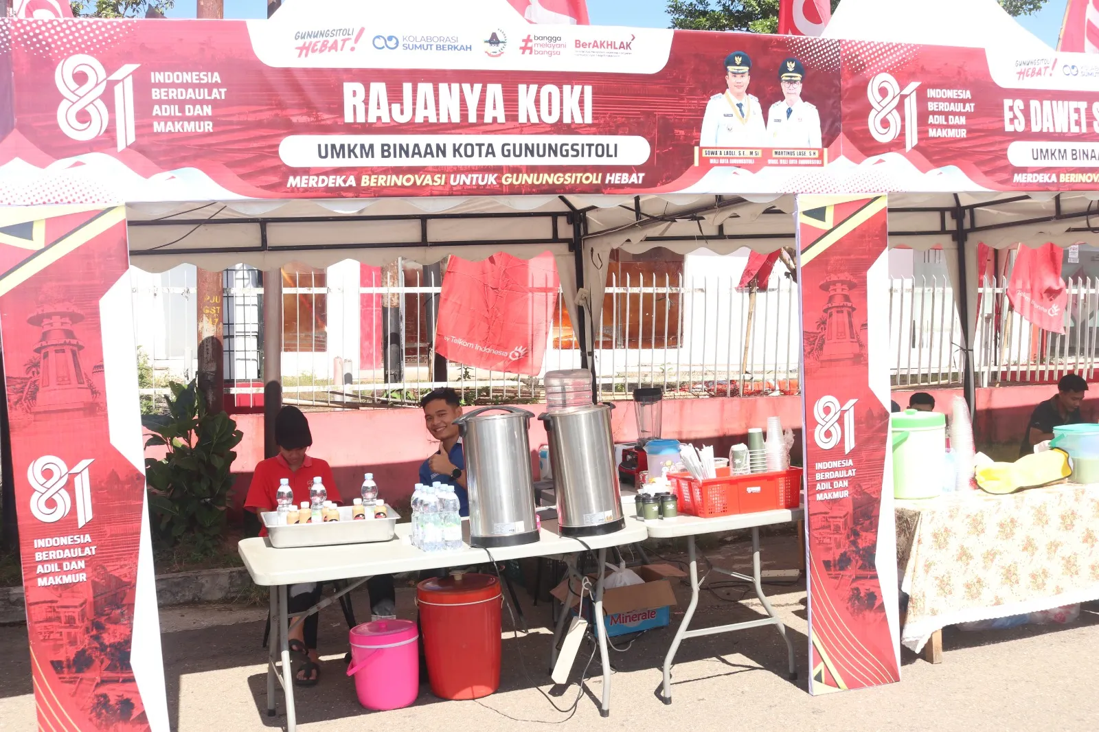 Bazar UMKM Meriahkan HUT Ke 81 Kemerdekaan RI  Di Gunungsitoli