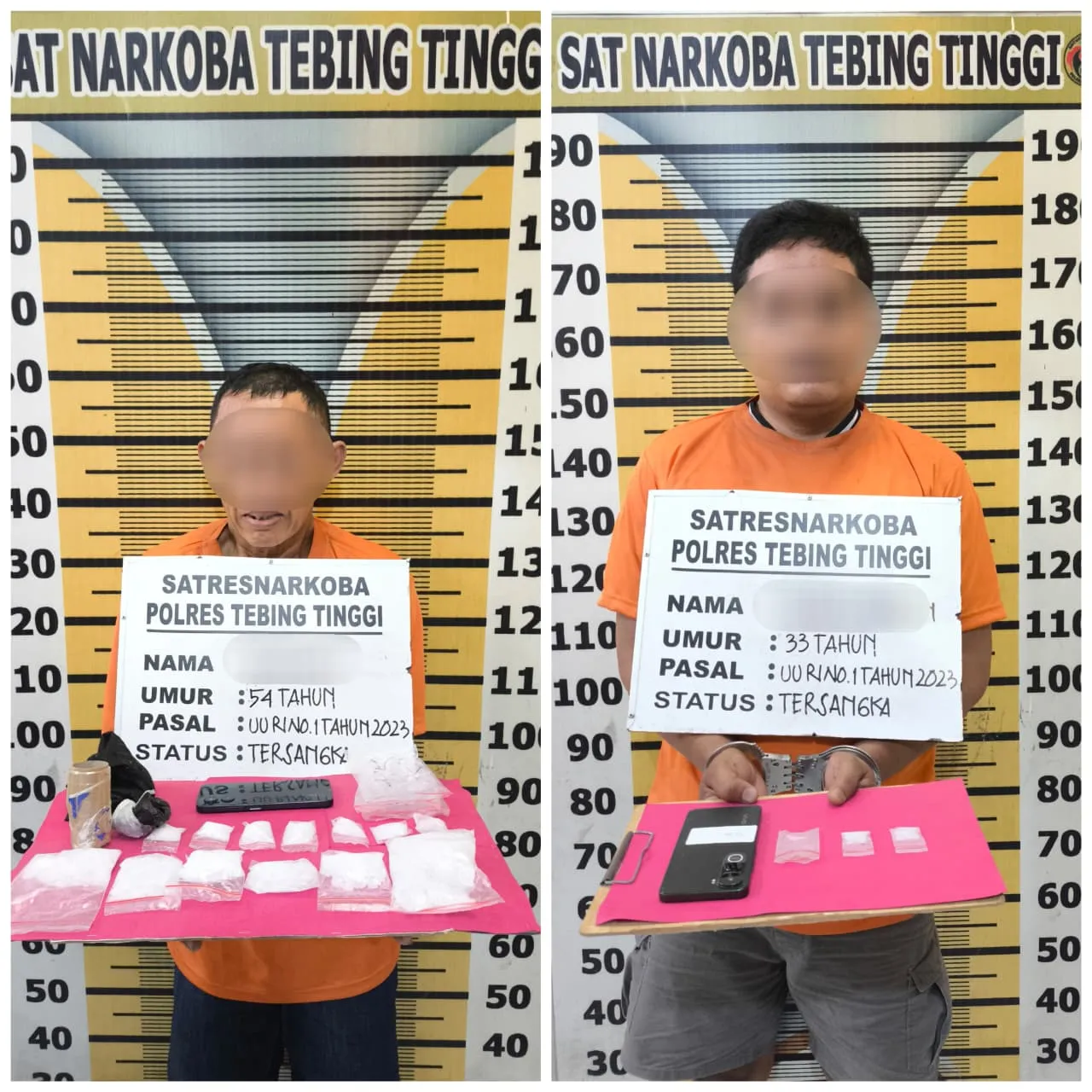 Sat Resnarkoba Polres Tebingtinggi Tangkap Dua  Pengedar Sabu