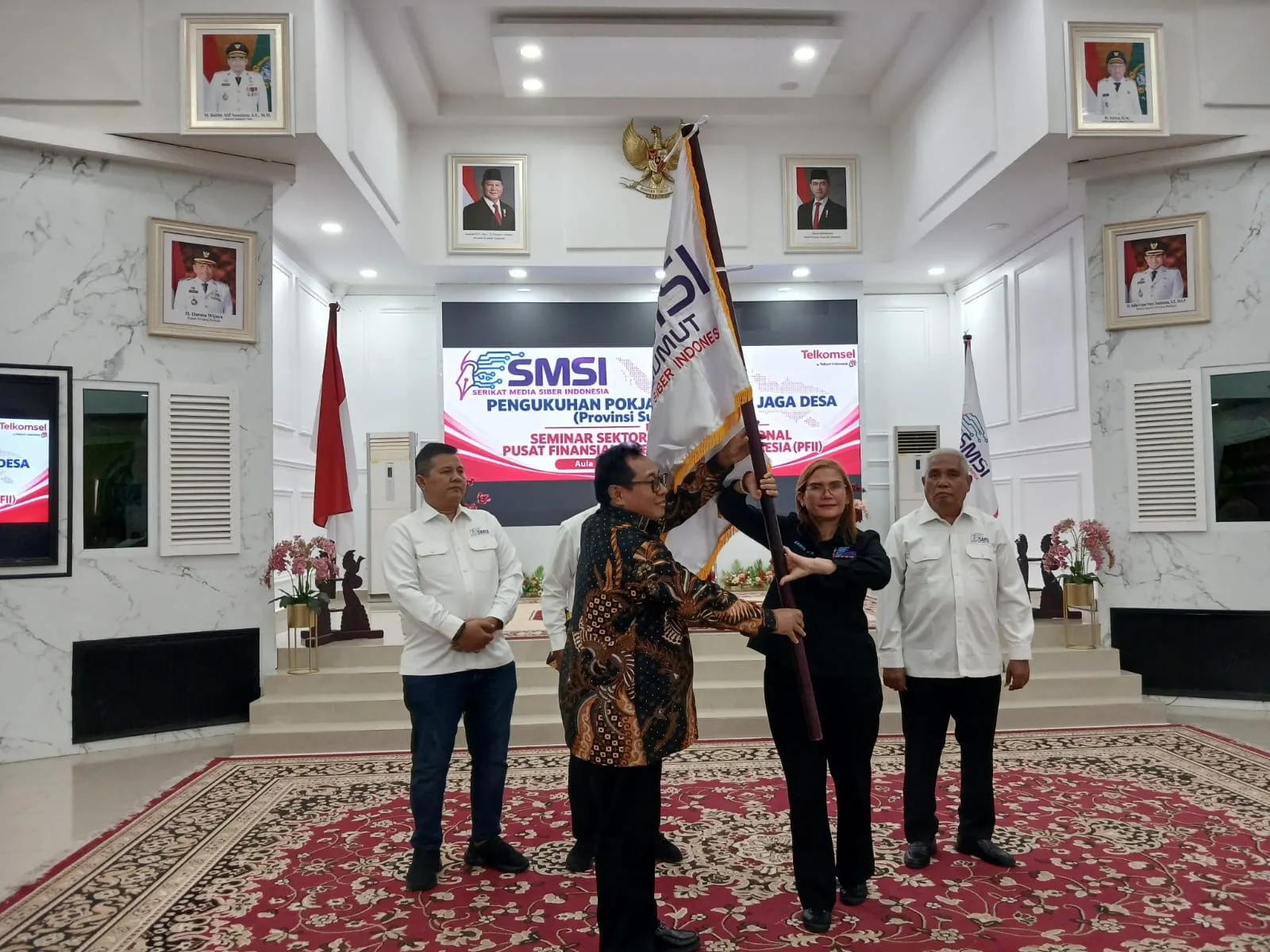 Ketum SMSI Pusat Kukuhkan Pokja News Room Jaga Desa Sumut