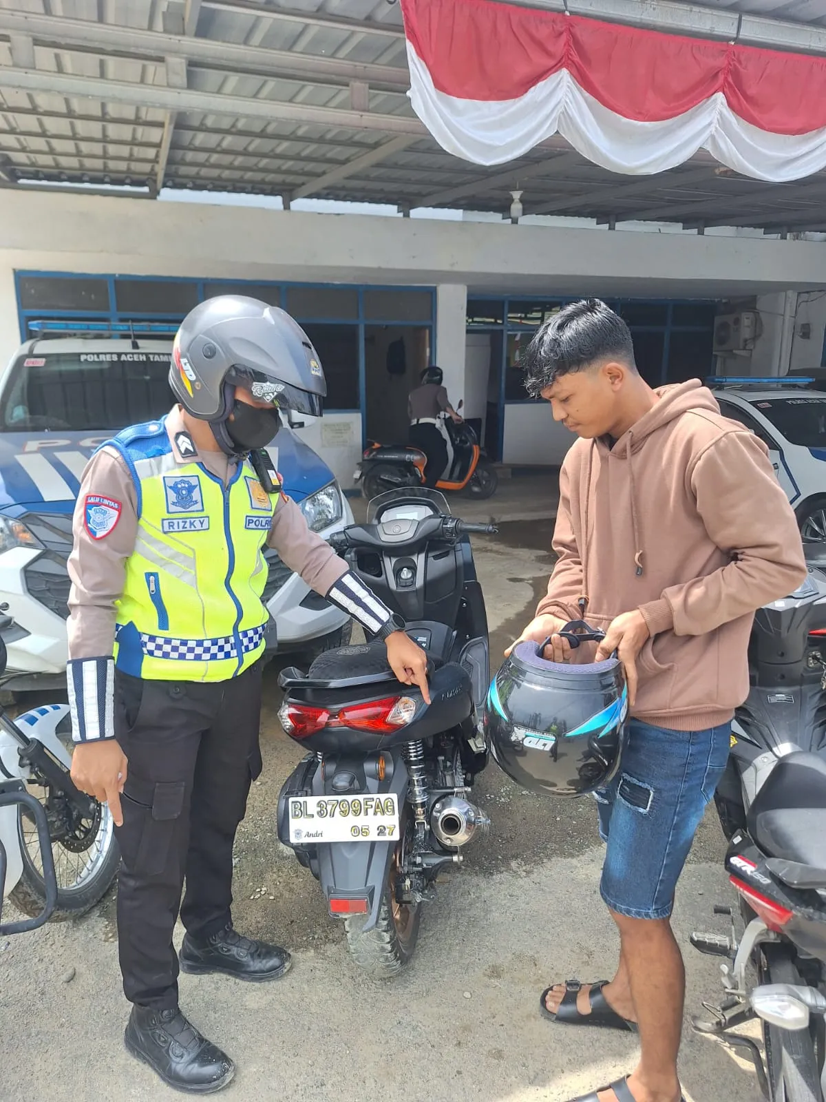 Kasat Lantas Pimpin Langsung Penertiban Knalpot Brong di Aceh Tamiang